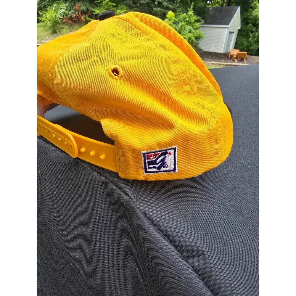 Vintage Pittsburgh Steelers The Game Snapback Hat Black Yellow NFL 90s Cap OSFA
